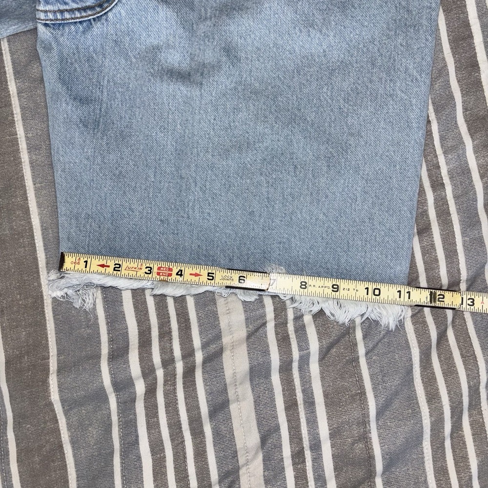 Gitano High Rise High Waisted Light Wash Mom Jean Denim Shorts Size 14 - Picture 12 of 12